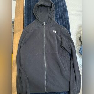 The North Face Black Performance Jacket with Hood youth size large 14-16